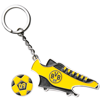 Borussia Dortmund - Schlüsselanhänger mit Einkaufschip und Öffner